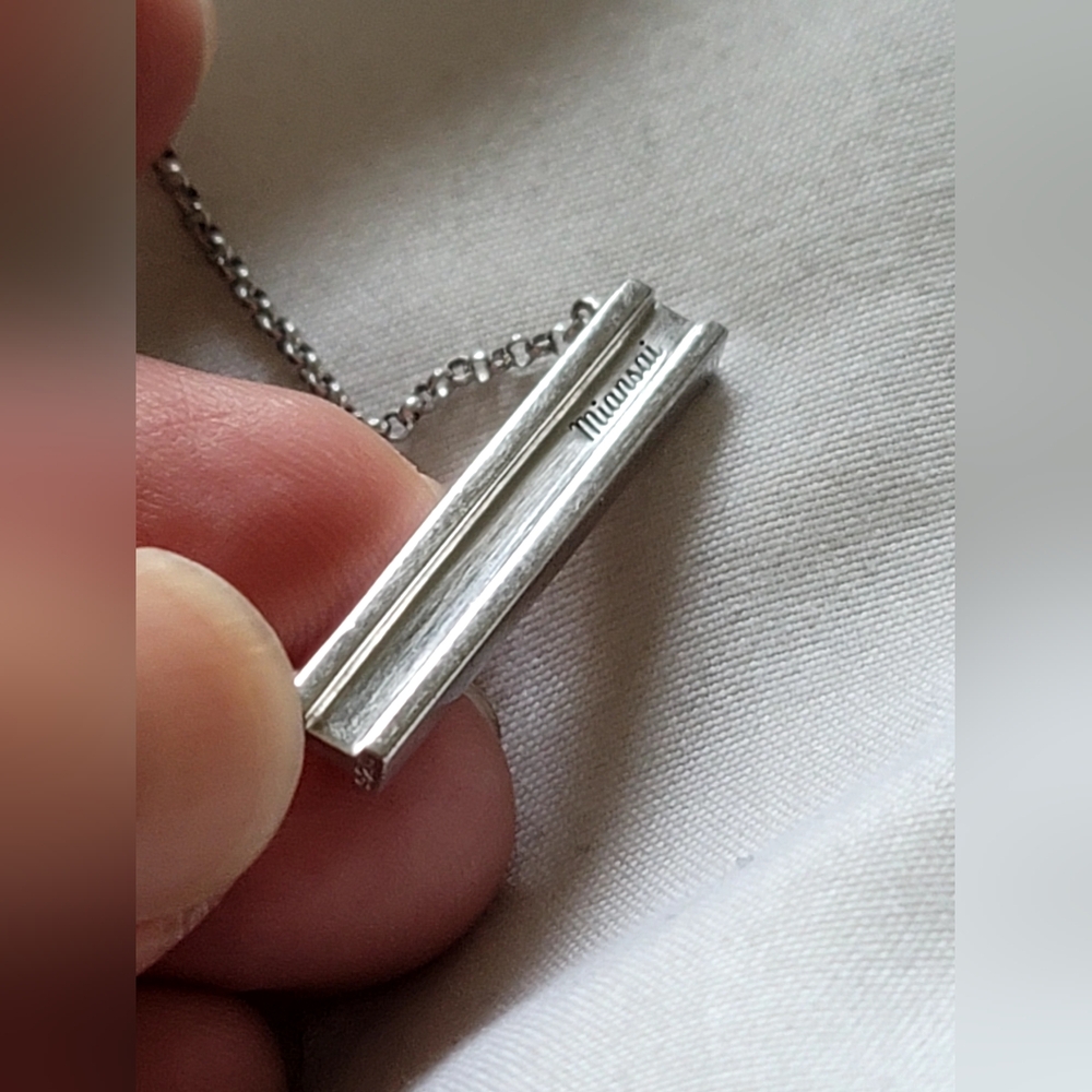 Miansai Silver Bar Necklace